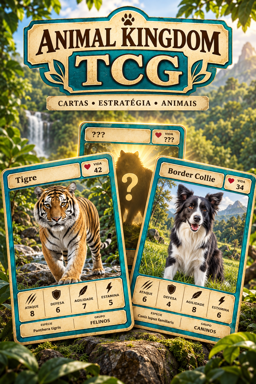 Animal Kingdom TCG — jogo de cartas da Purple Jelly